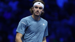 Stefanos Tsitsipas en las ATP Finals 2023. Foto: Getty