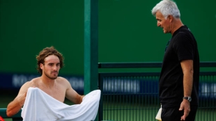 Stefanos Tsitsipas habla de su padre, Apostolos. Foto: gettyimages