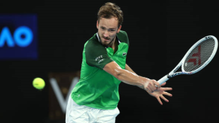 Daniil Medvedev en el Open de Australia 2024. Foto: getty