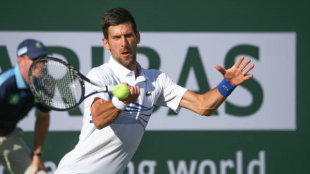 Novak Djokovic en Indian Wells 2019. Foto: getty