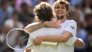 Andrey Rublev y Alexander Bublik.