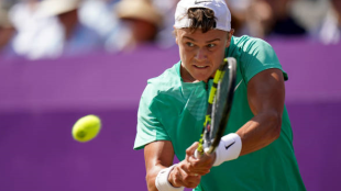 Holger Rune en el torneo de Queen's 2023. Foto: getty