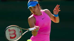 Emma Raducanu en Indian Wells. Fuente: Getty