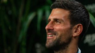 Novak Djokovic durante el Media Day de Indian Wells. Fuente: Getty