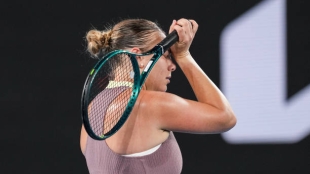 Amanda Anisimova, baja en Miami Open 2024. Foto: gettyimages