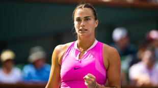 Aryna Sabalenka en Indian Wells 2024. Foto: getty