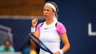 Victoria Azarenka en el Miami Open 2024. Foto: getty
