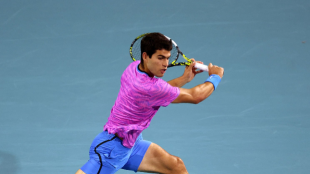 Carlos Alcaraz en el Miami Open 2024. Foto: Getty
