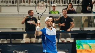 Un Dimitrov libre de etiquetas. Foto: Getty