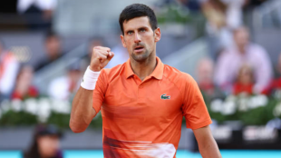 Novak Djokovic en el Miami Open 2022. Foto: getty
