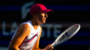 Iga Swiatek en el Miami Open 2024. Foto: Getty