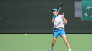 Jannik Sinner gana a Struff en Indian Wells 2024. Foto: gettyimages