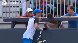Jannik Sinner en el Miami Open 2024. Foto: TennisTV