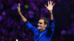 Roger Federer en la Laver Cup 2022. Foto: getty