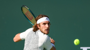 Stefanos Tsitsipas en Indian Wells 2024. Foto: Getty