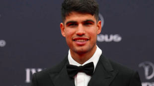 Carlos Alcaraz en la gala de los Premios Laureus. Fuente: Getty