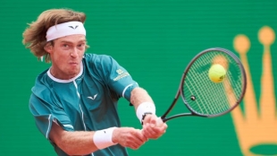 El campeón Rublev sigue de bajón y cae en su debut en Mónaco ante Popyrin. Foto: Gettyimages