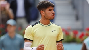 Carlos Alcaraz, en Mutua Madrid Open 2024. Foto: gettyimages
