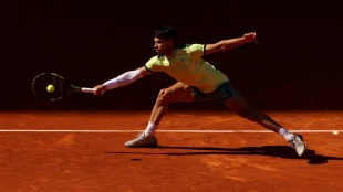 Carlos Alcaraz, cuartos de final Madrid. Foto: gettyimages