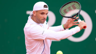 Grigor Dimitrov en el Masters 1000 de Montecarlo 2024. Foto: getty