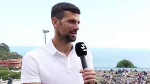 Novak Djokovic en el Masters 1000 de Montecarlo 2024. Foto: Eurosport