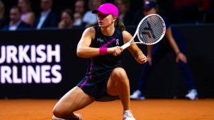 Iga Swiatek en el WTA Stuttgart 2024. Foto: Getty