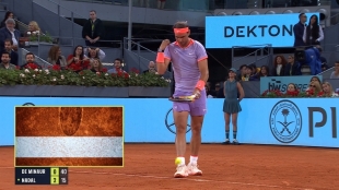 Rafael Nadal en el Mutua Madrid Open 2024. Foto: Getty