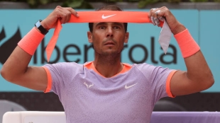 Nadal, sesión nocturna Lehecka. Foto: gettyimages