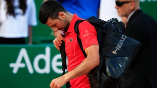 Novak Djokovic en el ATP Masters 1000 de Montecarlo 2024. Foto: Getty