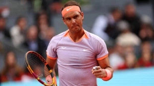 Rafael Nadal debuta con victoria en el Mutua Madrid Open 2024. Foto: Getty