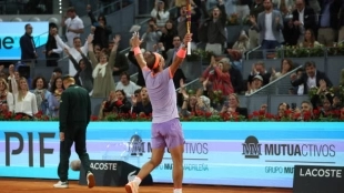Rafael Nadal en el Mutua Madrid Open 2024. Foto: Getty