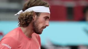 Stefanos Tsitsipas, eliminado del Mutua Madrid Open 2024. Foto: Getty