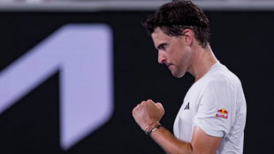 Dominic Thiem en el Open de Australia 2024. Foto: getty