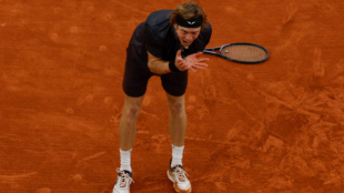 Así se comportó Rublev en su derrota contra Arnaldi. Foto: Gettyimages