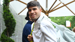 Carlos Alcaraz en Roland Garros 2024. Foto: @rolandgarros