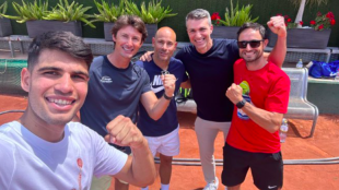 Carlos Alcaraz antes de viajar a Roland Garros 2024. Fuente: IG