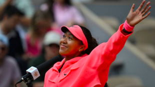 Naomi Osaka tras su primera victoria en Roland Garros 2024. Fuente: Getty