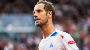 Richard Gasquet celebra su última victoria en París. Fuente: Getty