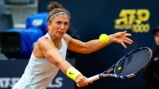 Sara Errani jugando en Roma.