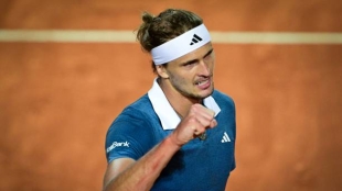 Alexander Zverev, semifinalista en Roma. Foto: gettyimages
