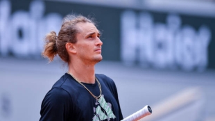 Alexander Zverev en Roland Garros 2024. Foto: Getty
