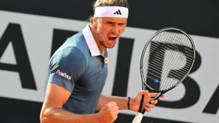 Alexander Zverev, campeón del ATP Roma 2024. Foto: Getty