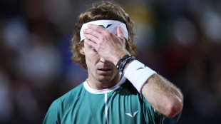 Andrey Rublev en el ATP Roma 2024. Foto: Getty