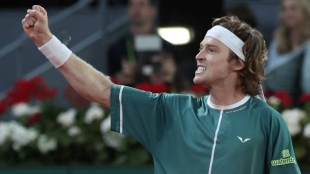 Andrey Rublev, campeón del Mutua Madrid Open 2024. Foto: Getty