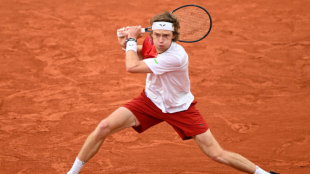 Andrey Rublev en Roland Garros 2024. Foto: getty