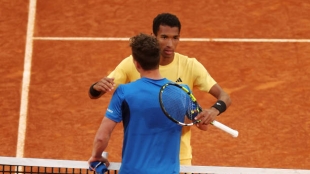 Retiradas con Auger-Aliassime en Madrid. Foto: gettyimages