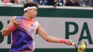 Ben Shelton, en Roland Garros 2024. Foto: gettyimages