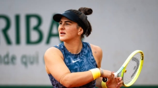 Bianca Andreescu, en Roland Garros 2024. Foto: gettyimages