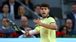 Alcaraz pierde con Rublev. Foto: gettyimages