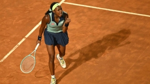 Coco Gauff en el WTA Roma 2024. Foto: Getty